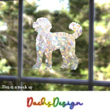 Dog Silhouette Rainbow Suncatchers - poodle, cockapoo, labradoodle, jack russell