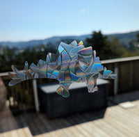 Stegosaurus Dinosaur Rainbow Suncatcher