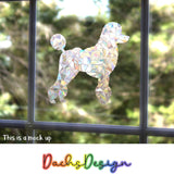 Dog Silhouette Rainbow Suncatchers - poodle, cockapoo, labradoodle, jack russell