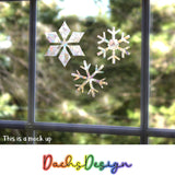 Snowflakes Rainbow Suncatcher Bundle