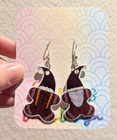 Christmas Gingerbread Gnome Earrings