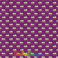 Christmas Puddings on purple - NON-EXCLUSIVE Seamless Pattern