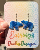 Polar Bear Dangly Earrings