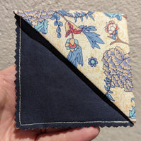 Floral Fabric Corner Bookmark