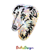 Borzoi Rainbow Suncatcher