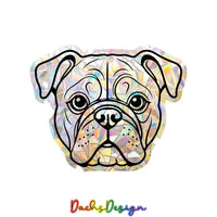 English Bulldog Rainbow Suncatcher