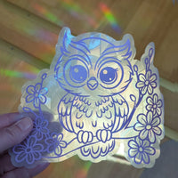 Owl Rainbow Suncatcher