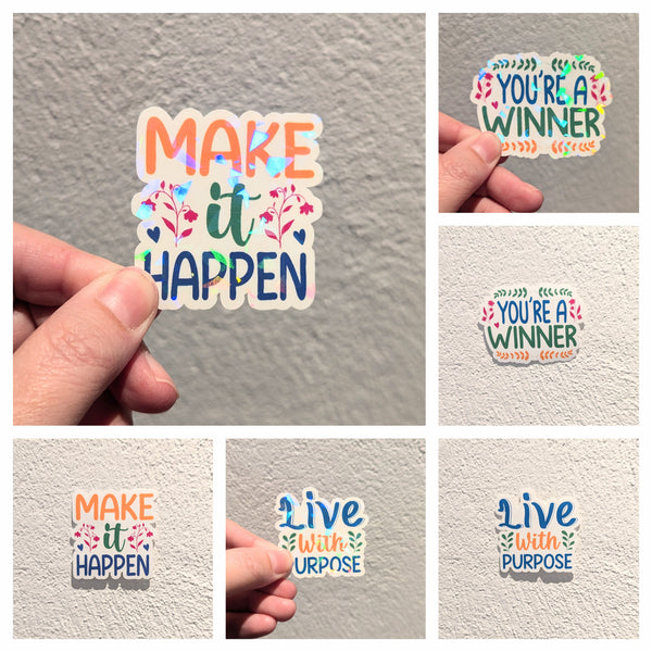 Inspirational Quotes Vinyl Stickers