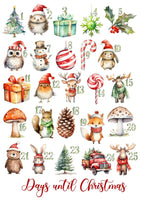 Forest Friends Countdown to Christmas Magnet Set