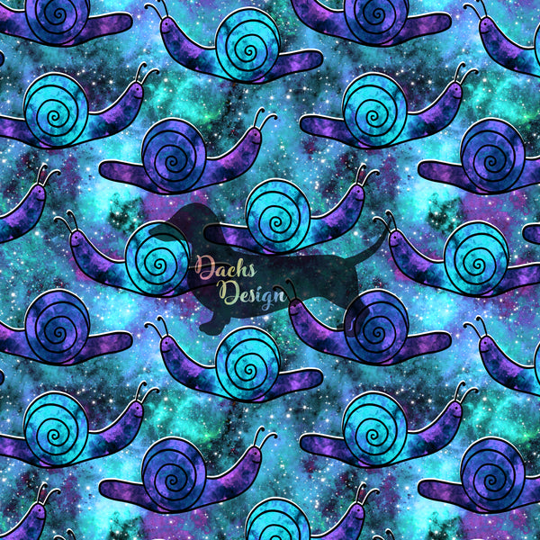 Galactic Snails - NON-EXCLUSIVE  Seamless Pattern