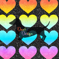 Rainbow Hearts - NON-EXCLUSIVE Seamless Patterns