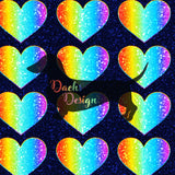 Rainbow Hearts - NON-EXCLUSIVE Seamless Patterns