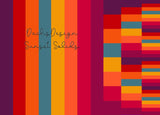 Sunset Stripes Seamless Patterns