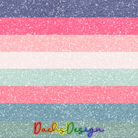 Summer Glitter Stripes Seamless Pattern