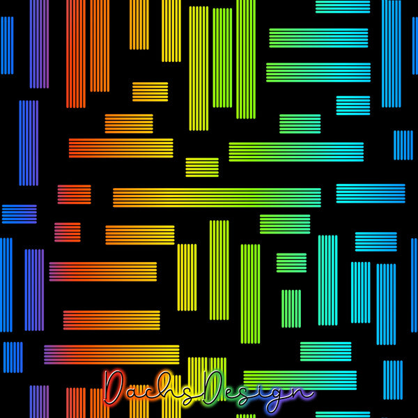 Rainbow Stripey Bits - NON-EXCLUSIVE Seamless Pattern