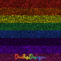 Bright Rainbow Glitter Stripes Seamless Pattern